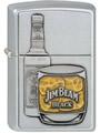 Zppo Feuerzeug Whiskey Jim Beam Black Bottle mit Glass